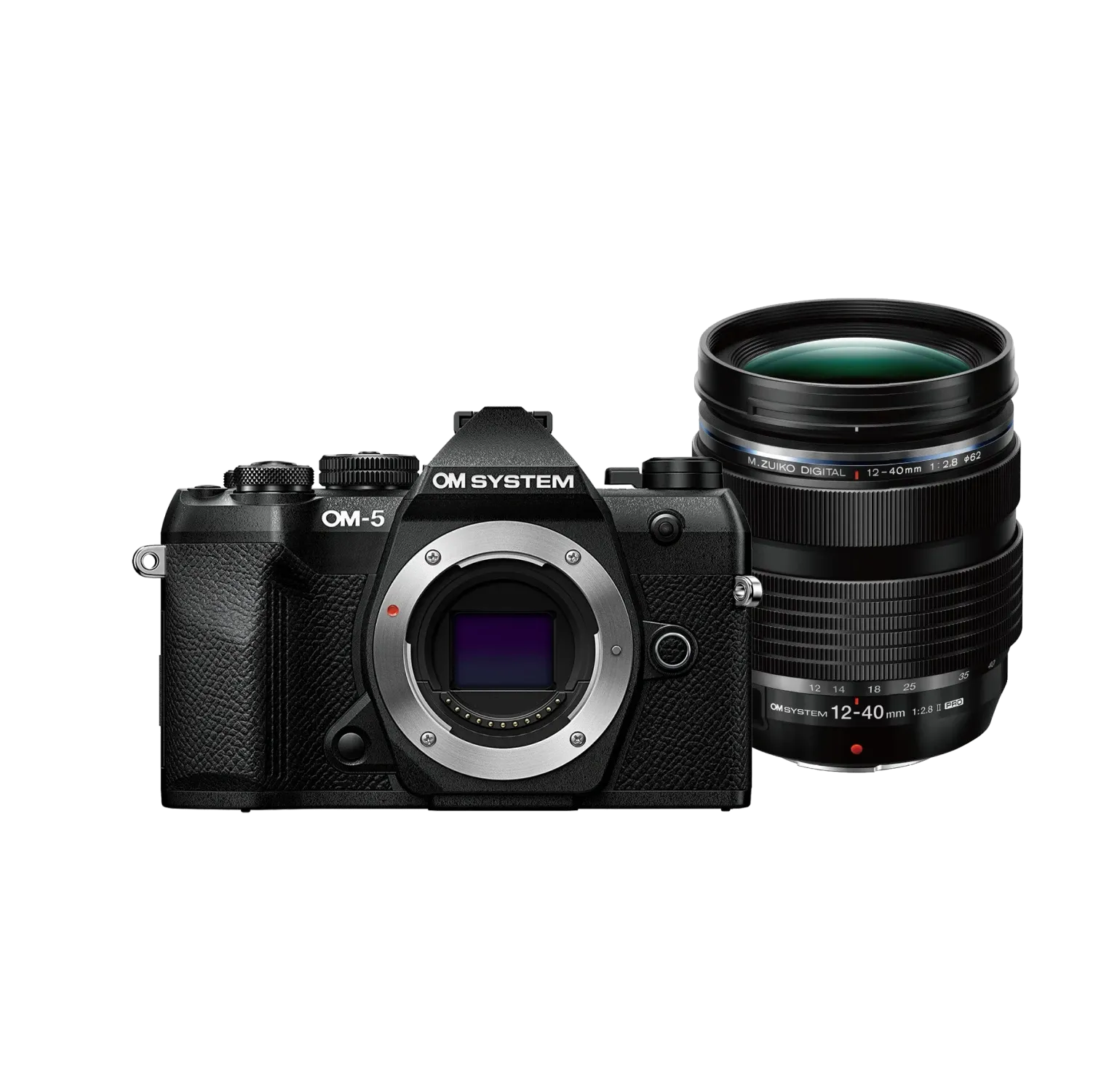 OM-5 Mark II Zwart + 12-40 mm F2.8 PRO II-set